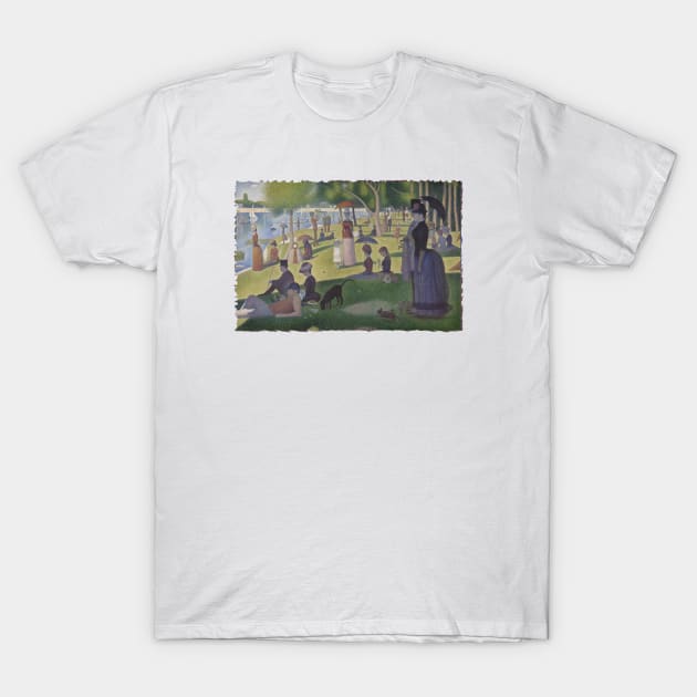 "A Sunday on La Grande Jatte" by Seurat T-Shirt by Pinkazoid